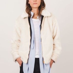 ISO Rachel Comey Mob Jacket in faux fur cream